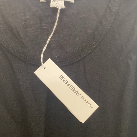 James Perse Standard Black Tank NWT Size 3 Large - Picture 4 of 6